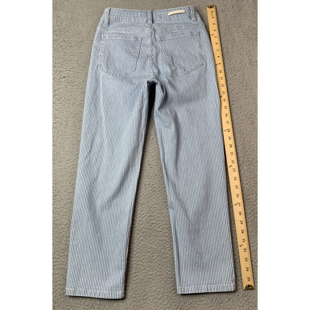 Soft Surroundings Jeans Womens Size 4 Striped Blue White Style 2DY11 Denim Jeans - Picture 9 of 10